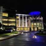 Greenville Commercial Building at Night