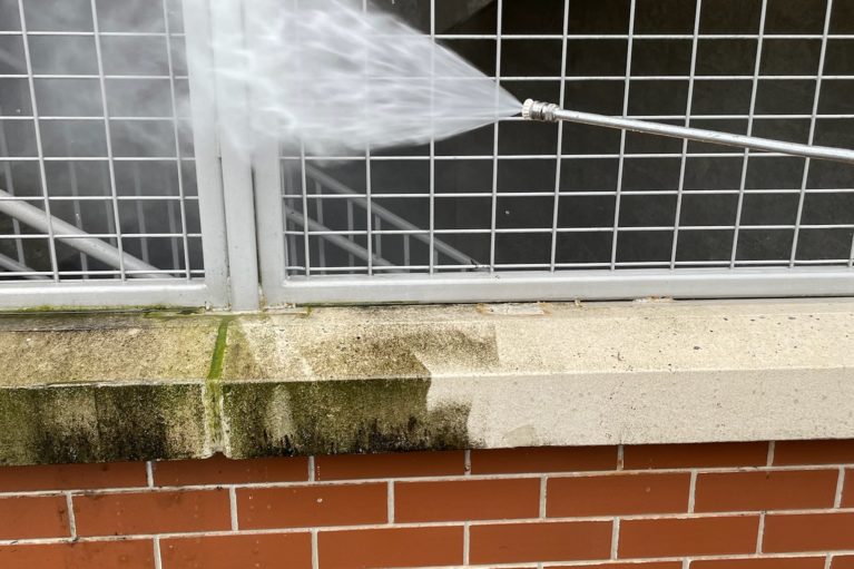 Vertical Pressure Washing